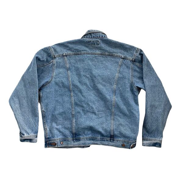 Vintage Lee Denim Jacket TMP Champions Size Large - Picture 2 of 4